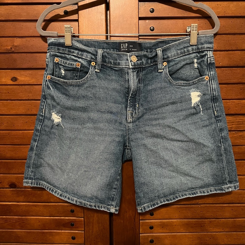 GAP Blue Denim Casual Shorts Size 8